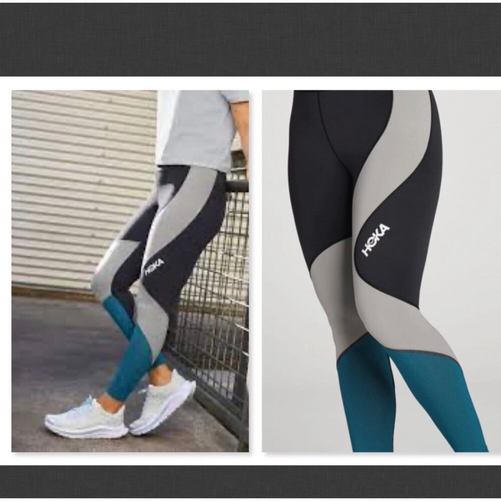 HOKA One One Hupana Tight, Blue Coral, XL, NWT